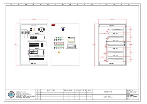 electrical panel layout drawing